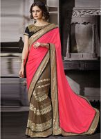 Mahotsav Pink Embroidered Saree