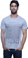 Masculino Latino Printed Men's Round Neck Reversible Grey T-Shirt