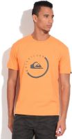 Quiksilver Printed Men's Round Neck Orange T-Shirt