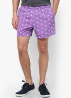 River Island Star Purple Shorts