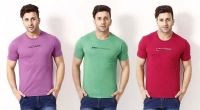 Romano Solid Men's Round Neck Multicolor T-Shirt(Pack of 3)