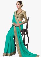 Roop Kashish Aqua Blue Embroidered Saree