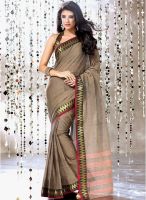 Roop Kashish Beige Woven Saree