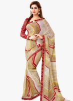 Roop Kashish Beige Embroidered Sarees