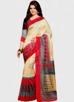 Roop Kashish Beige Printed Saree
