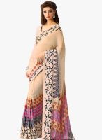 Roop Kashish Beige Printed Saree