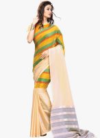 Roop Kashish Beige Printed Saree