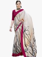 Roop Kashish Beige Printed Saree