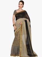 Roop Kashish Beige Printed Saree