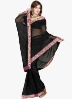 Roop Kashish Black Embellished Saree