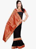 Roop Kashish Black Embroidered Saree