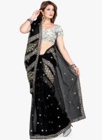 Roop Kashish Black Embroidered Saree