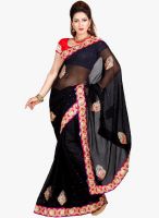 Roop Kashish Black Embroidered Saree