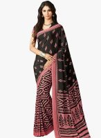 Roop Kashish Black Printed Saree