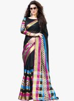 Roop Kashish Black Woven Saree