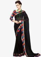 Roop Kashish Black Printed Saree