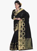 Roop Kashish Black Solid Saree