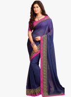 Roop Kashish Blue Embellished Saree