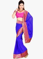 Roop Kashish Blue Embroidered Saree