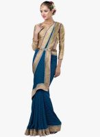 Roop Kashish Blue Printed Saree