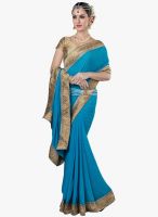 Roop Kashish Blue Printed Saree