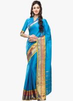 Roop Kashish Blue Printed Saree