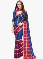 Roop Kashish Blue Printed Saree