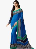 Roop Kashish Blue Printed Saree