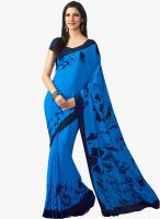Roop Kashish Blue Printed Saree