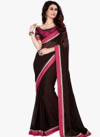 Roop Kashish Brown Solid Saree
