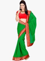 Roop Kashish Green Embroidered Saree