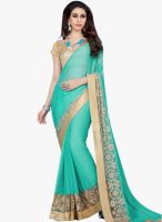 Roop Kashish Green Embroidered Saree