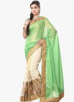 Roop Kashish Green Embroidered Saree