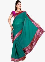 Roop Kashish Green Embroidered Saree