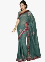 Roop Kashish Green Embroidered Saree