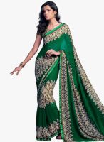 Roop Kashish Green Printed Saree