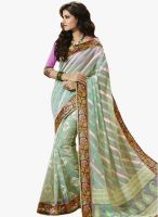 Roop Kashish Green Printed Saree