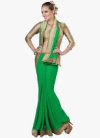 Roop Kashish Green Printed Saree