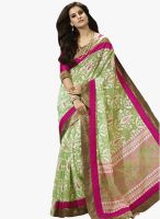 Roop Kashish Green Printed Saree