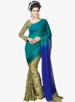 Roop Kashish Green Printed Saree