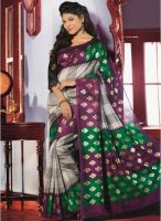 Roop Kashish Grey Embellished Saree