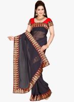 Roop Kashish Grey Embroidered Saree