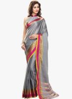 Roop Kashish Grey Printed Saree