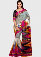 Roop Kashish Grey Printed Saree