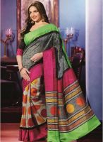 Roop Kashish Grey Printed Sarees