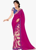 Roop Kashish Magenta Printed Saree