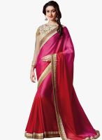 Roop Kashish Magenta Solid Saree