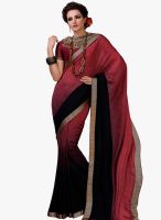 Roop Kashish Maroon Embroidered Saree