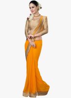 Roop Kashish Orange Printed Saree