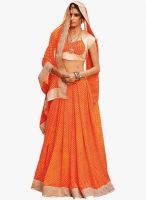 Roop Kashish Orange Printed Saree